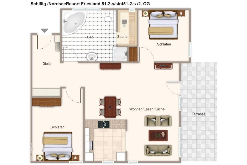 Nordseeresort Friesland Nordseeresort Friesland 51-2-S Schillig Esterno foto